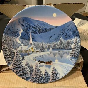 False 1990 Silent Night by Jean Sias Porcelain Collector Plate